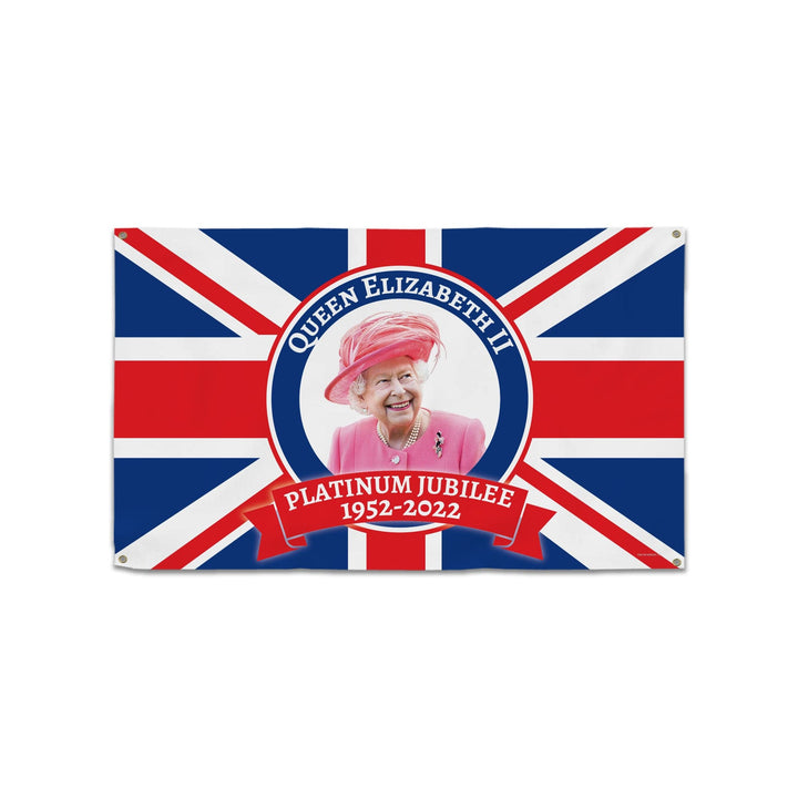 Platinum Jubilee - Union Jack Queen Flag - 5ft x 3ft Banner