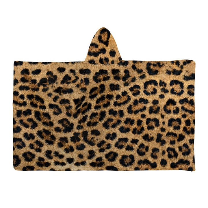 Hooded Towel - Real Leopard Print