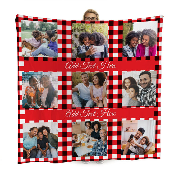 Personalised Red Blanket