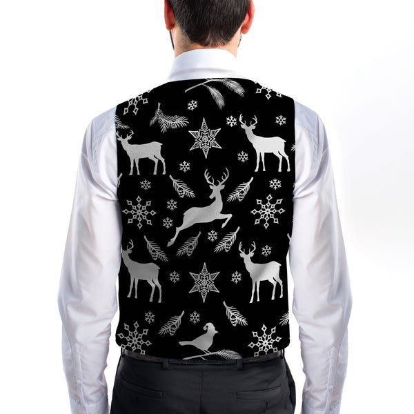 Reindeer and Birds - Novelty Costume Fancy Dress Waistcoat ( 4 sizes available )