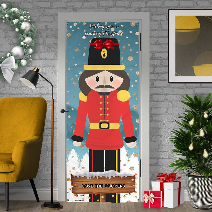 Personalised Text - Nutcracker - Christmas Door Banner