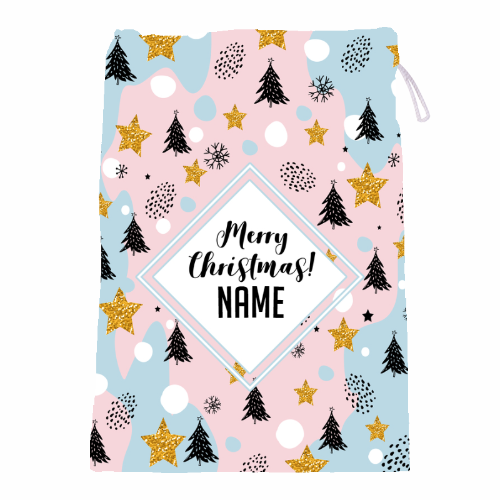 Pink Xmas Pattern - Santa Sack