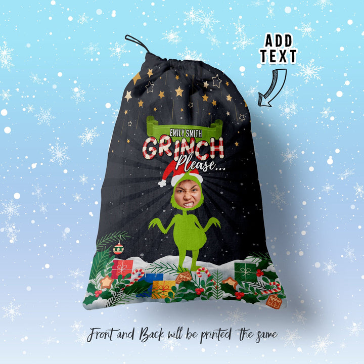 Grinch Please - Santa Sack