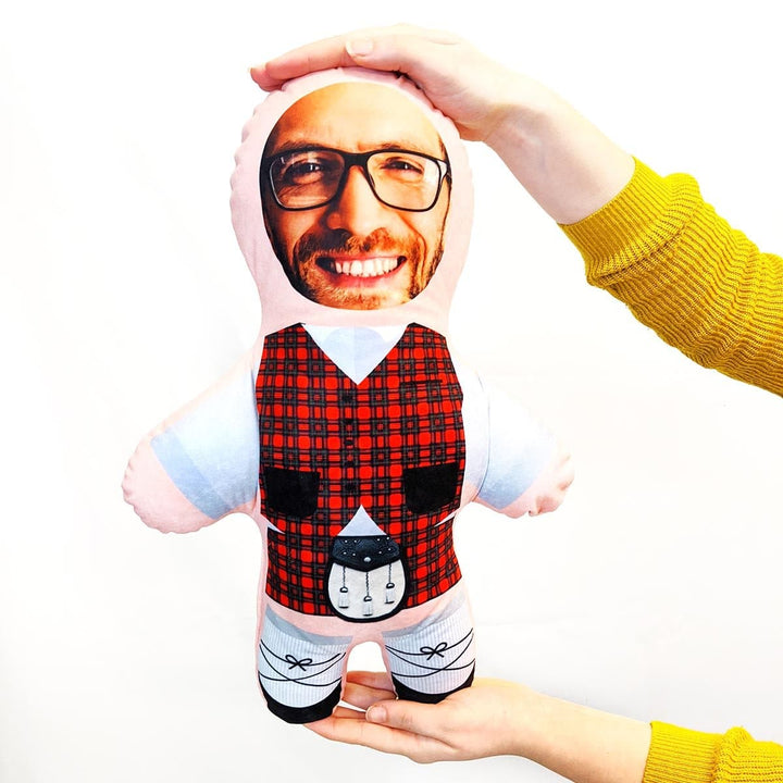 scottish red tartan mini me doll