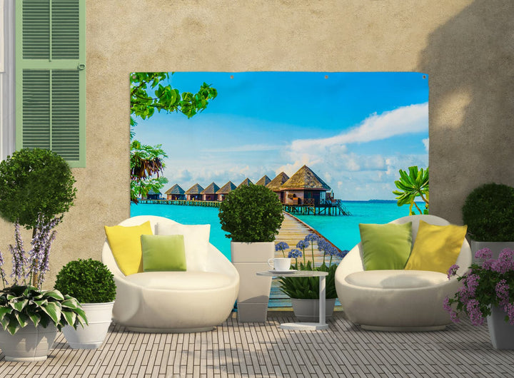 Sea Villa - Landscape Garden Banner - 79" x 61"