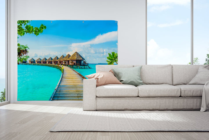 Sea Villa - Landscape Garden Banner - 79" x 61"