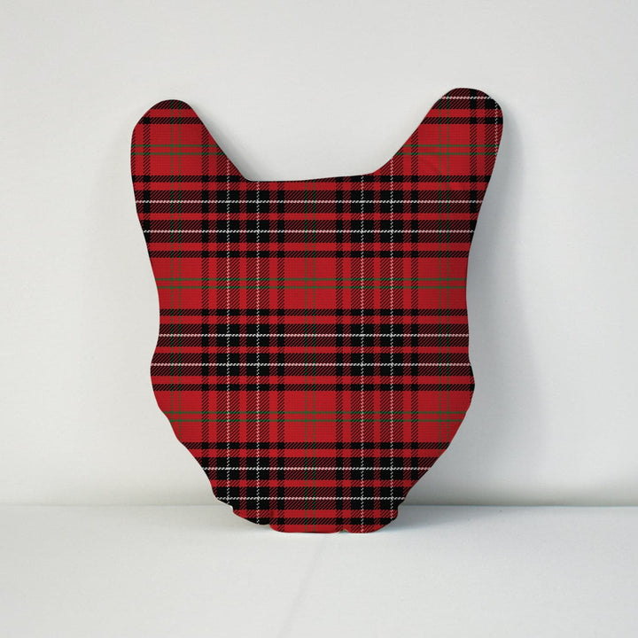 Mega Pet Face Cushion - Red Tartan