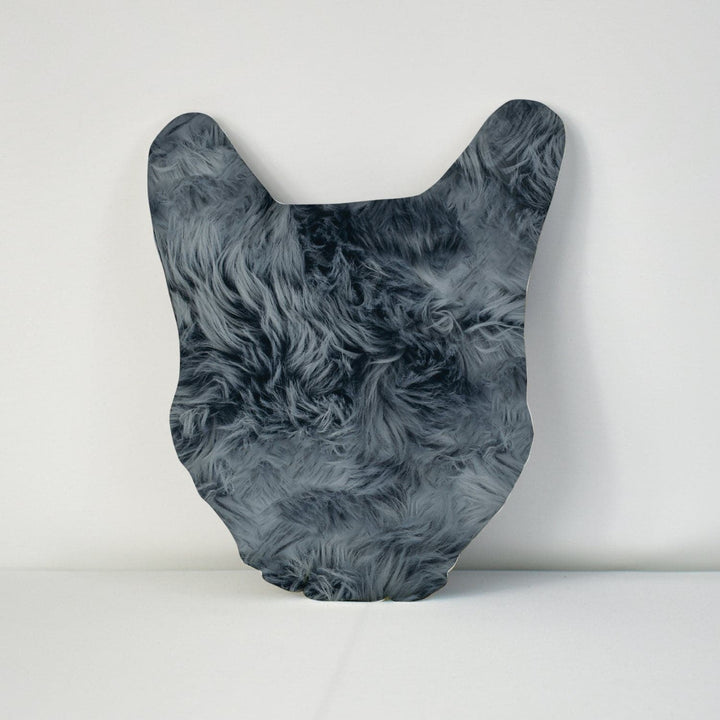 Mega Pet Face Cushion - Grey Fur