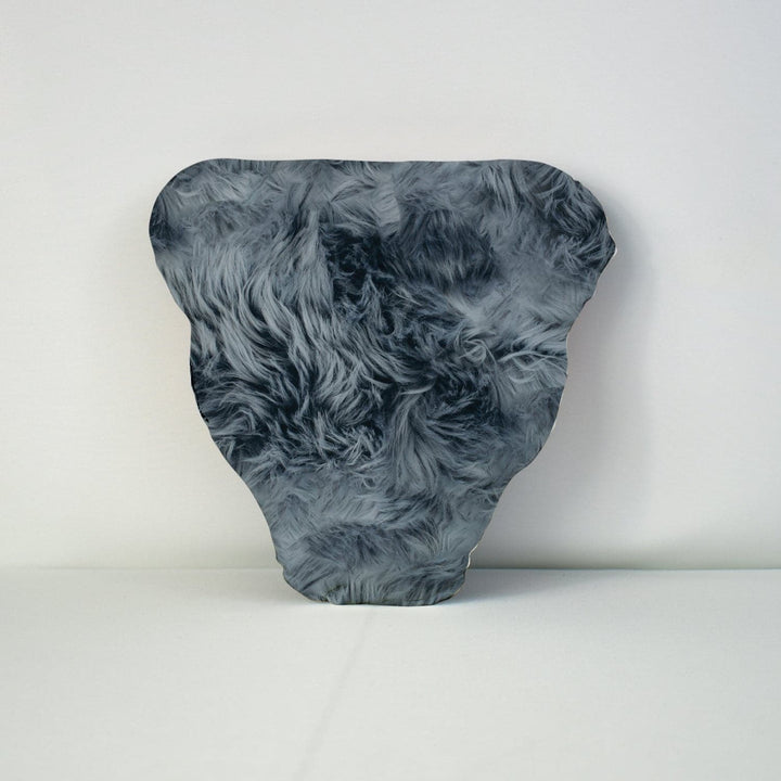 Pet Face Cushion - Grey Fur