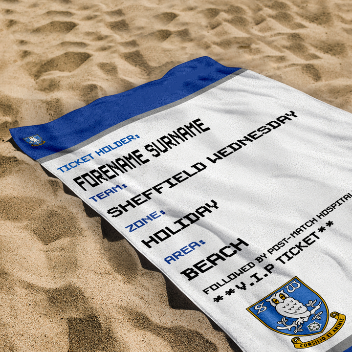 Personalised Sheffield Wednesday Towel 