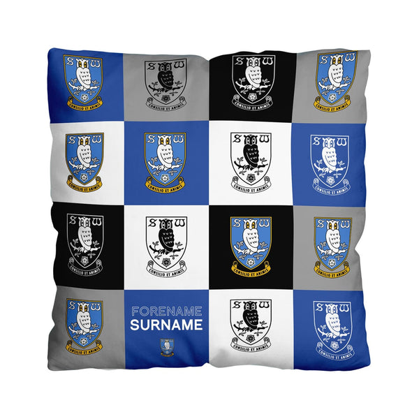 Sheffield Wednesday FC Personalised Cushion