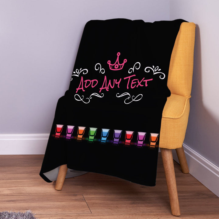 Personalised Fleece Blanket Throw