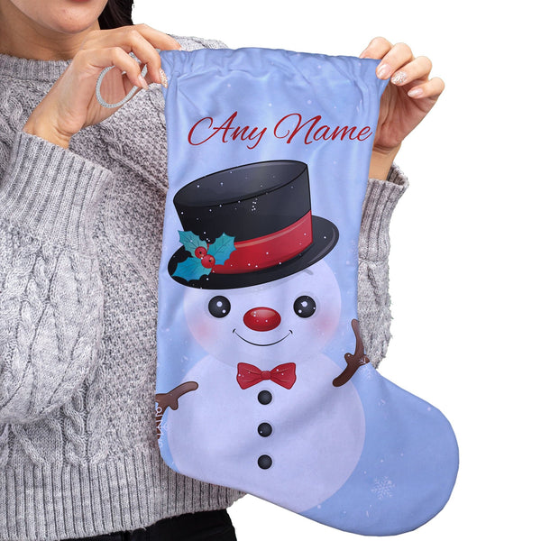 Snowman Character - Personalised Christmas Stocking