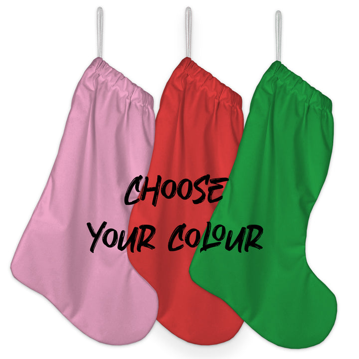 Create Your Own - Festive Personalised Text and Photo Christmas Stocking