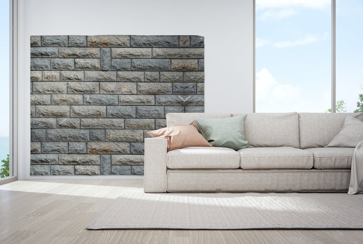 Stone Wall - Landscape Garden Banner - 79" x 61"