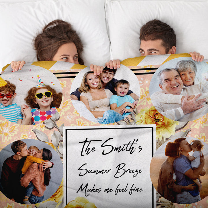 Summer Design Personalised Photo Blanket