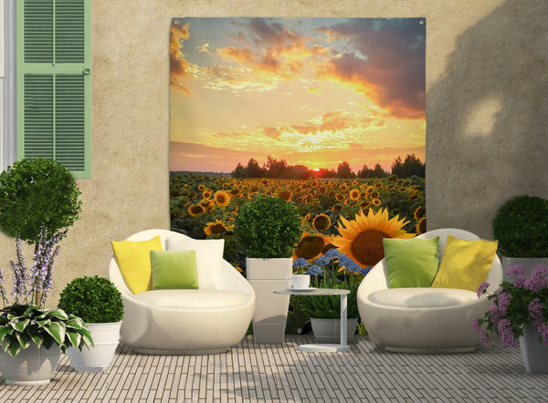 Sunflowers - Portrait Garden Banner - 61" x 79"