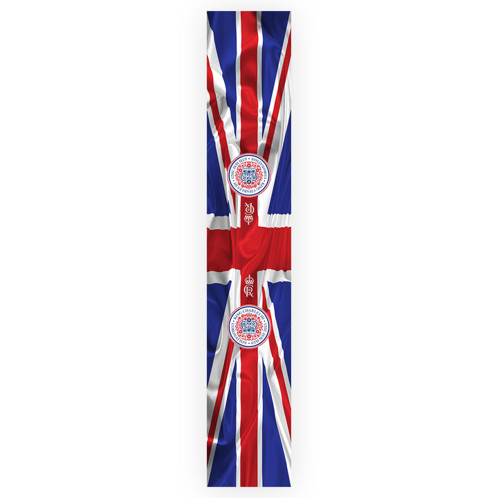 KING CHARLES CORONATION - OFFICIAL ROYAL BADGE - TABLE RUNNER