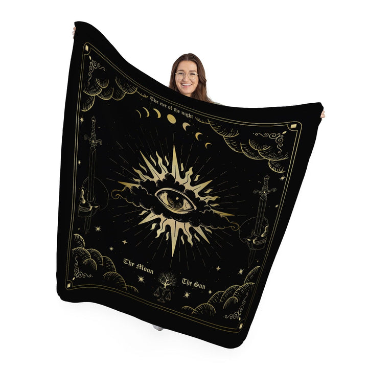 Personalised Tarot Card - Halloween Fleece Throw