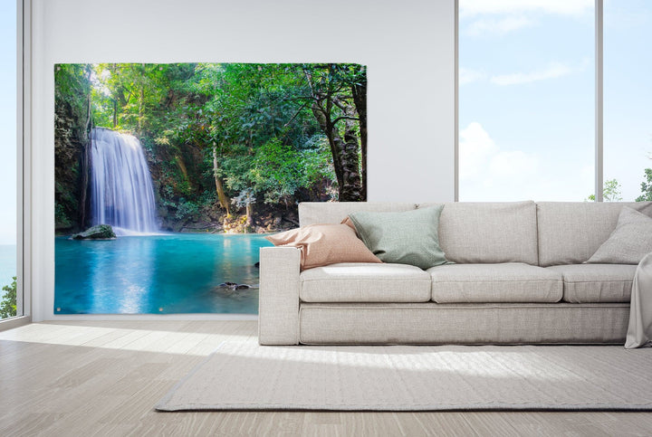 Thailand Forest - Landscape Garden Banner - 79" x 61"