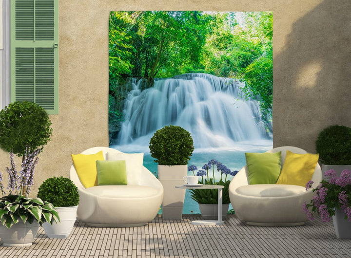 Thailand Waterfall - Portrait Garden Banner - 61" x 79"