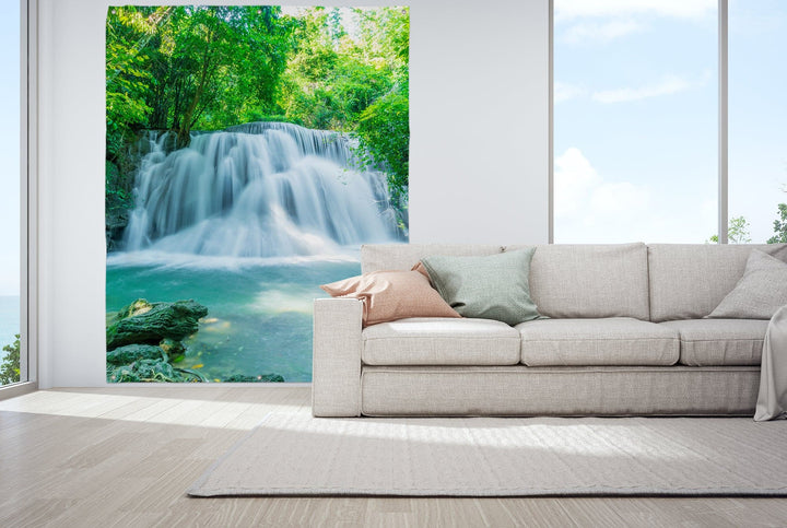 Thailand Waterfall - Portrait Garden Banner - 61" x 79"