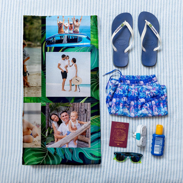 Personalised Beach Towel - Tropical - 9 Photos