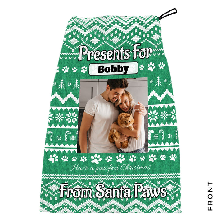 Green - Pet Santa Sack