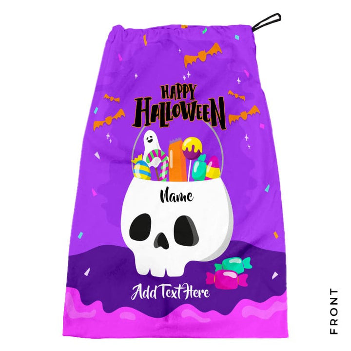 Bold Skull Pop - Personalised Trick or Treat Bag