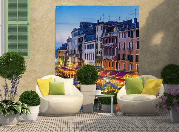 Venice Canal - Portrait Garden Banner - 61" x 79"