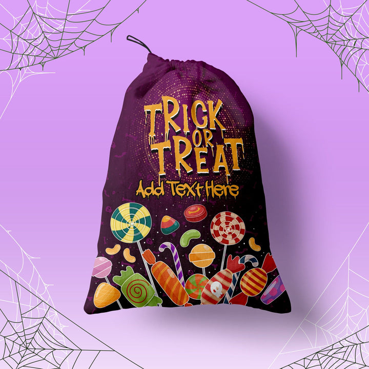 Purple Candy - Personalised Trick or Treat Bag