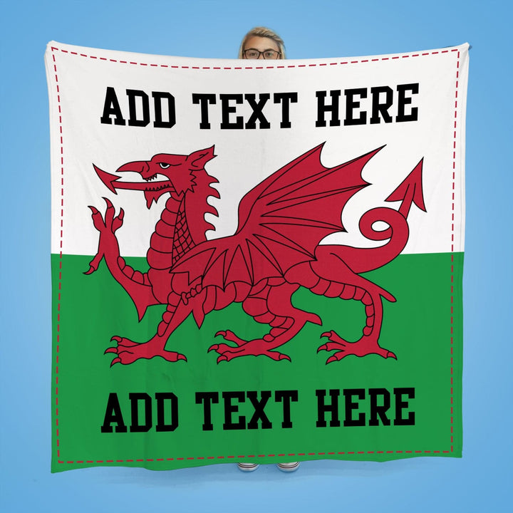 Personalised Wales - Fleece Blanket