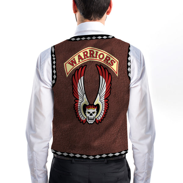 Warriors Biker - Novelty Costume Fancy Dress Waistcoat ( 4 sizes available )