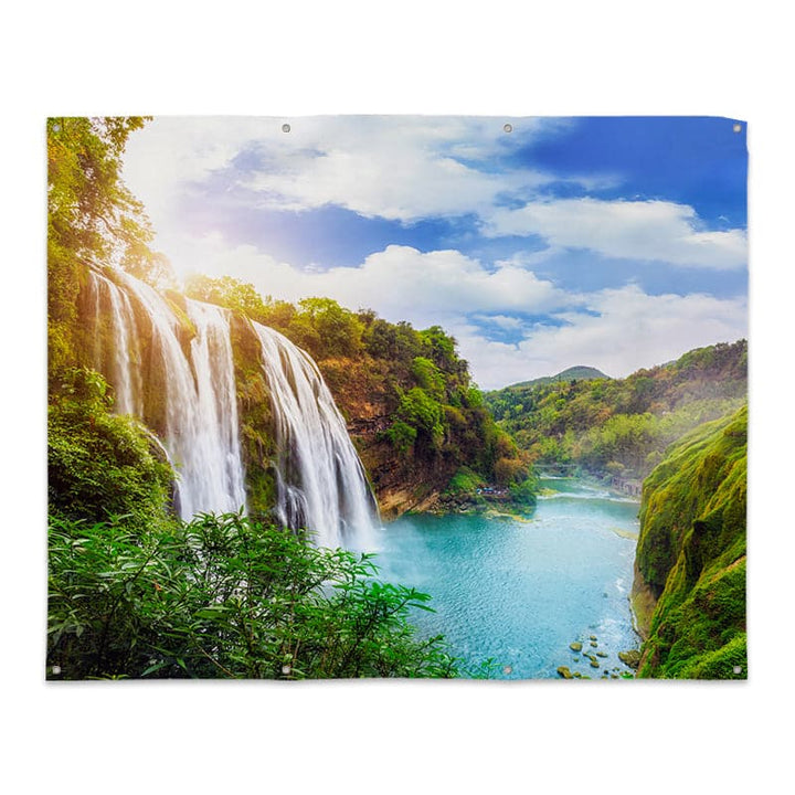 Waterfall - Landscape Garden Banner - 79" x 61"