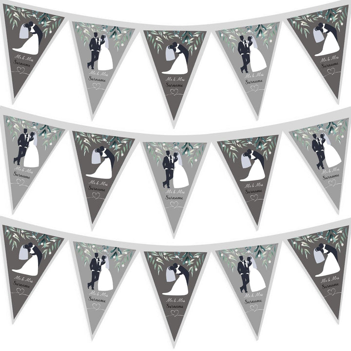 Personalised Wedding Couple - 3m Fabric Bunting