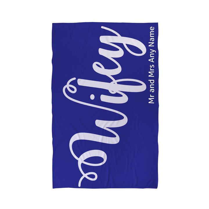 Personalised Mr and Mrs Beach Towel