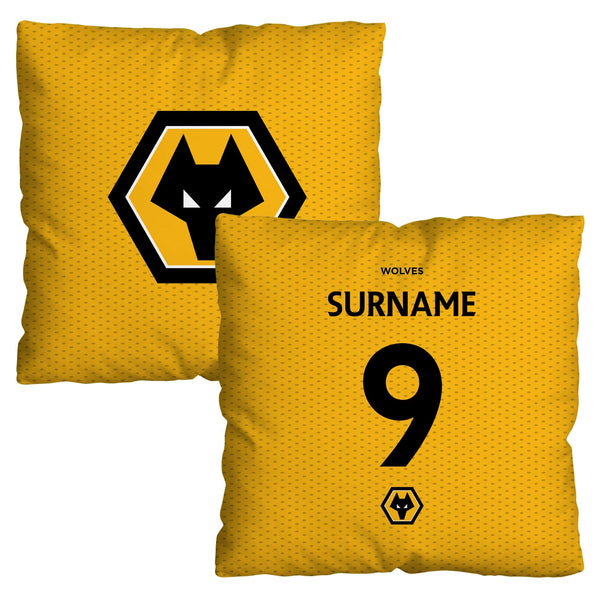 Wolves FC - Name and Number 45cm Cushion - Officially Licenced