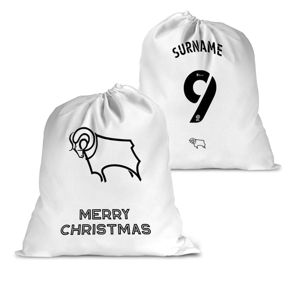 Derby County Back of Shirt Santa Sack