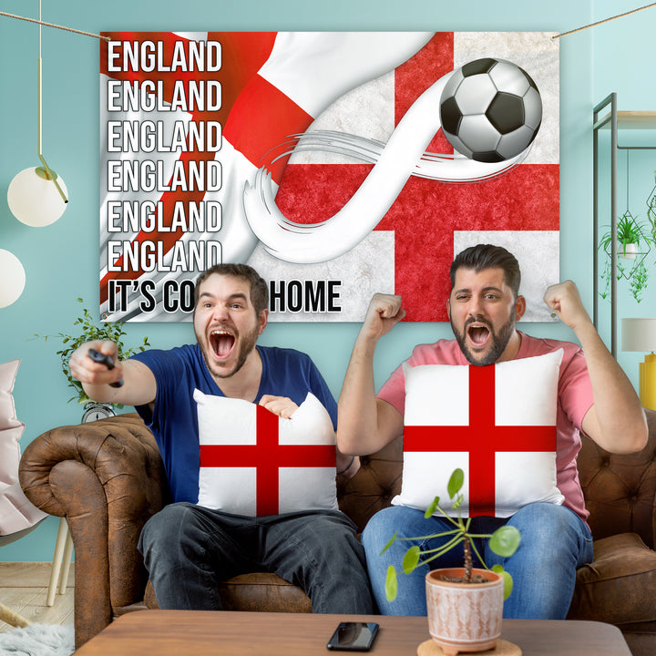 England Flag - World Cup - Personalised 5ft x 3ft Fabric Banner