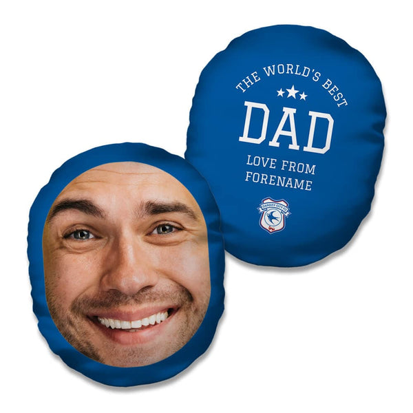 Personalised Cardiff City FC World's Best Dad Mush Cush