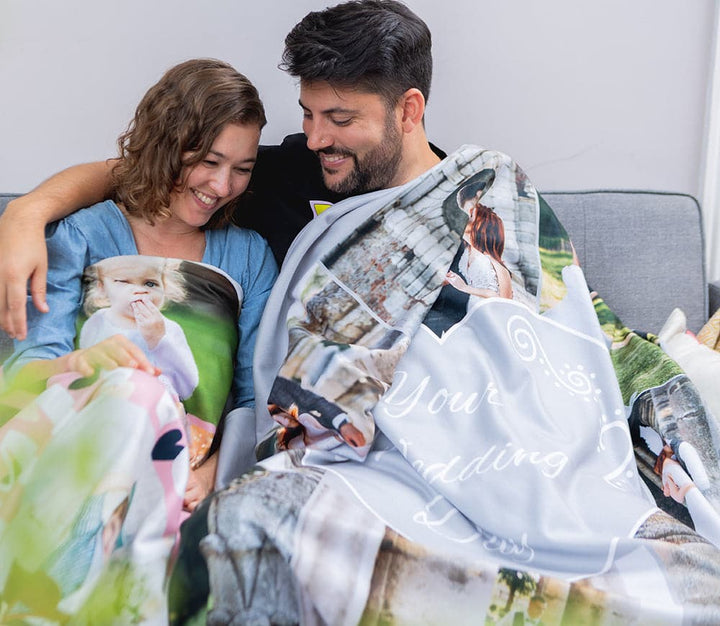 Personalised Custom Photo Fleece Throw