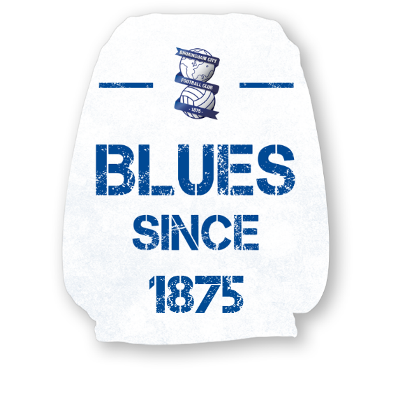 Birmingham City FC Paint Splash Personalised Headrest Cover