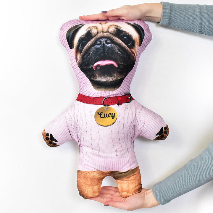 Pink Cable Knit Jumper - Personalised Pet Mini Me